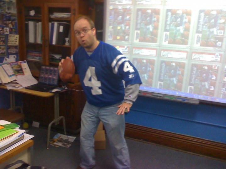 Mr. D, hard at work.